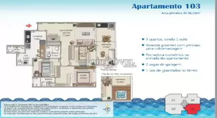 Fachada - Apartamentos 3 quartos com suíte no Recreio dos Bandeirantes - RJ11301 - 6