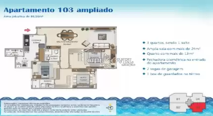 Fachada - Apartamentos 3 quartos com suíte no Recreio dos Bandeirantes - RJ11301 - 7