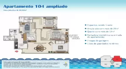 Fachada - Apartamentos 3 quartos com suíte no Recreio dos Bandeirantes - RJ11301 - 9