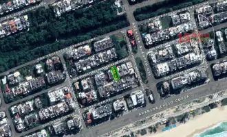Foto aérea com o terreno demarcado (3) - Terreno de 600 m² na Rua Demosthenes Madureira de Pinho - Recreio dos Bandeirantes (15000-086) - 15000-086 - 8