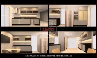 Perspectivas 3D da cozinha - Casa duplex 5 quartos no Cond. Parc Des Palmiers - Recreio dos Bandeirantes (15000-149) - 15000-149 - 27