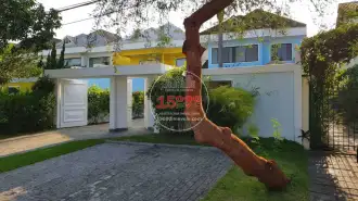 Fachada externa - Casa duplex 4 suítes no Cond. Vivendas do Sol - Recreio dos Bandeirantes (15000-156) - 15000-156 - 1