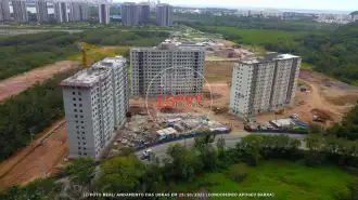 Foto real das obras em 25/10/2022 (Cond. Apogeu Barra) (1) - Apartamento novo 2 quartos no Cond. Apogeu Barra - Camorim (15000-158) - 15000-158 - 2
