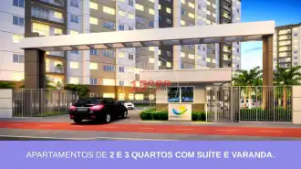 Ilustração 3D do pórtico de entrada (Cond. Apogeu Barra) - Apartamento novo 2 quartos no Cond. Apogeu Barra - Camorim (15000-158) - 15000-158 - 10