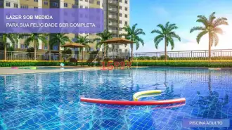 Conheça Ilustração 3D da piscina adulto (Cond. Apogeu Barra) do imóvel - Apartamento novo 3 quartos no Cond. Apogeu Barra - Camorim (15000-159) - 15000-159 - 14 Ilustração 3D da piscina adulto (Cond. Apogeu Barra) - 14