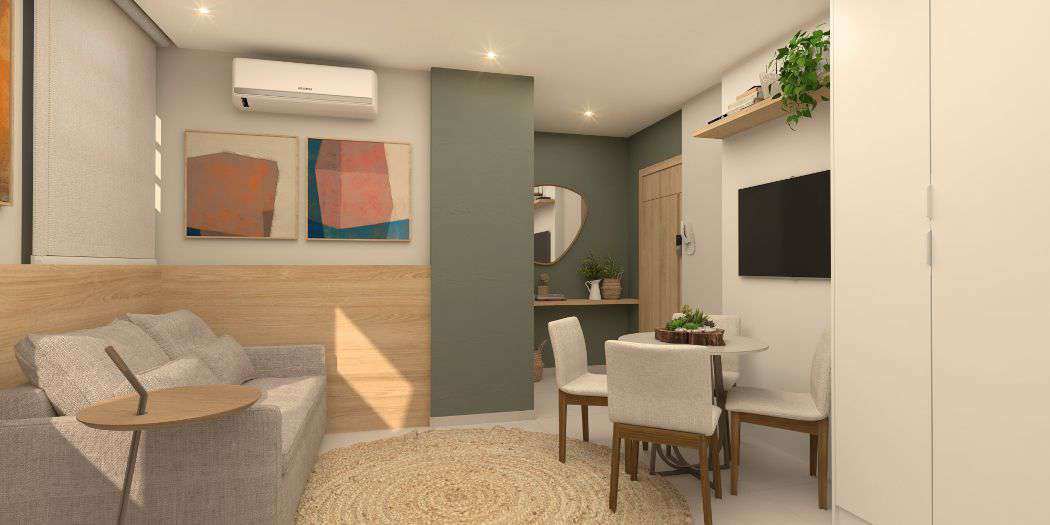 Apartamento à venda com 1 quarto, 26m² - Foto 3